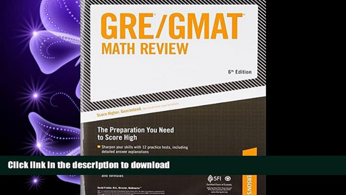 READ THE NEW BOOK ARCO GRE/GMAT Math Review 6th Edition (Gre Gmat Math Review) READ EBOOK