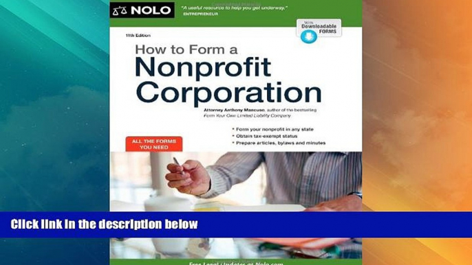 Big Deals  How to Form a Nonprofit Corporation  Best Seller Books Best Seller