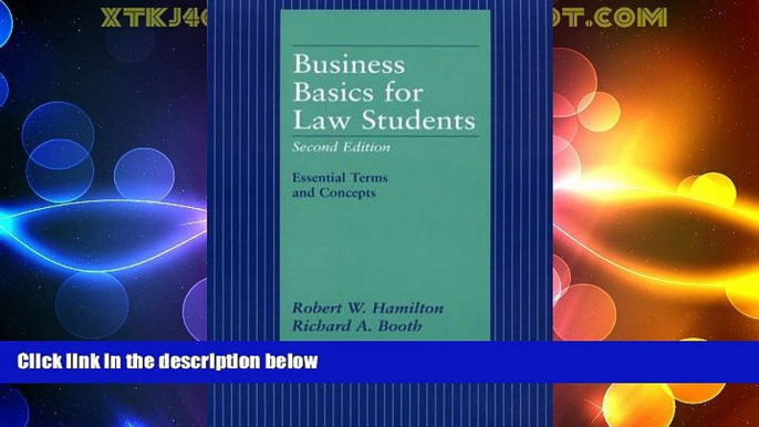 Big Deals  Business Basics for Law Students: Essential Terms and Concepts (Essentials for Law