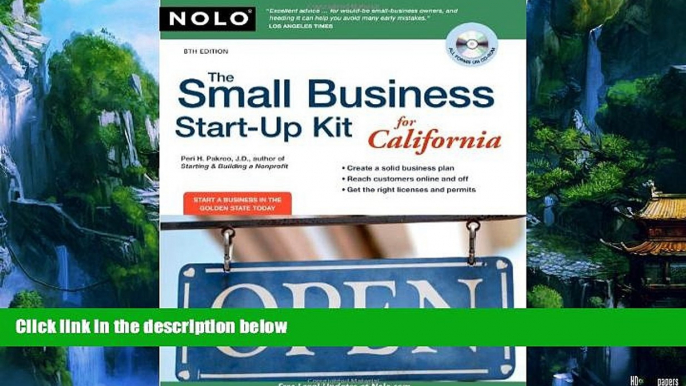 Big Deals  The Small Business Start-Up Kit for California  Full Ebooks Best Seller