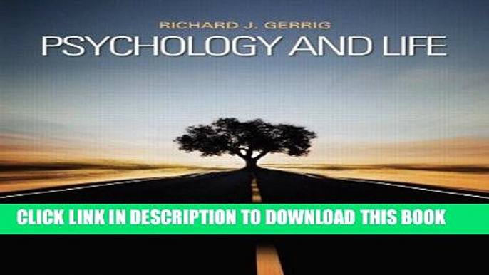 [New] PDF Psychology and Life (20th Edition) Free Online