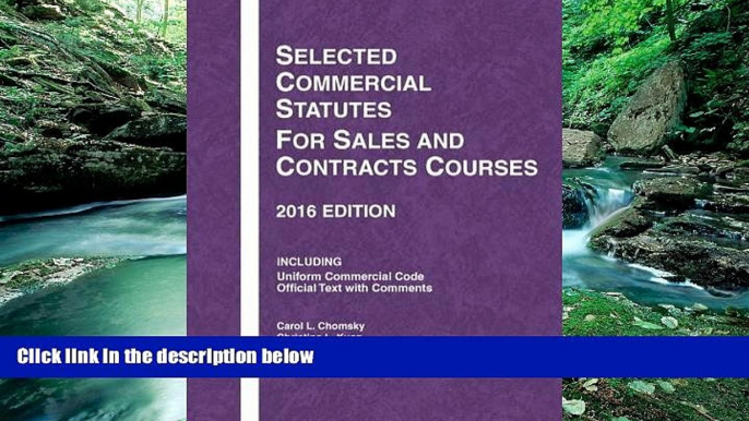 Books to Read  Selected Commercial Statutes for Sales and Contracts Courses (Selected Statutes)