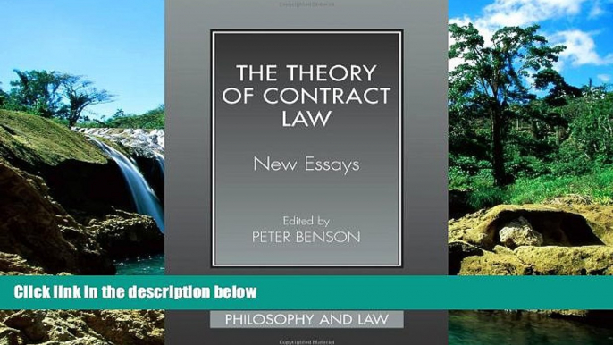 READ FULL  The Theory of Contract Law: New Essays (Cambridge Studies in Philosophy and Law)  READ