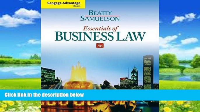 Big Deals  Cengage Advantage Books: Essentials of Business Law  Full Ebooks Most Wanted