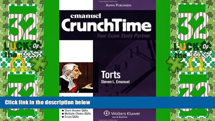 Big Deals  CrunchTime: Torts  Best Seller Books Most Wanted