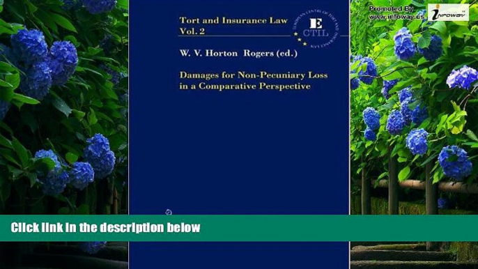 Books to Read  Damages for Non-Pecuniary Loss in a Comparative Perspective (Tort and Insurance