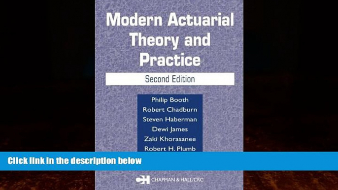 Books to Read  Modern Actuarial Theory and Practice, Second Edition  Best Seller Books Best Seller