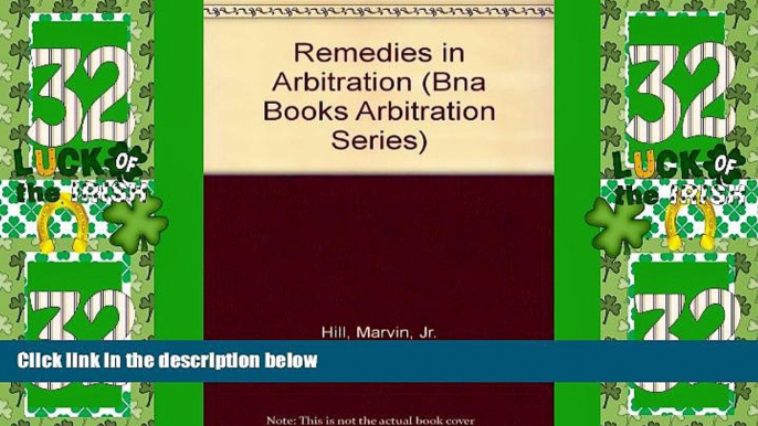 Big Deals  Remedies in Arbitration (Bna Books Arbitration Series)  Best Seller Books Best Seller