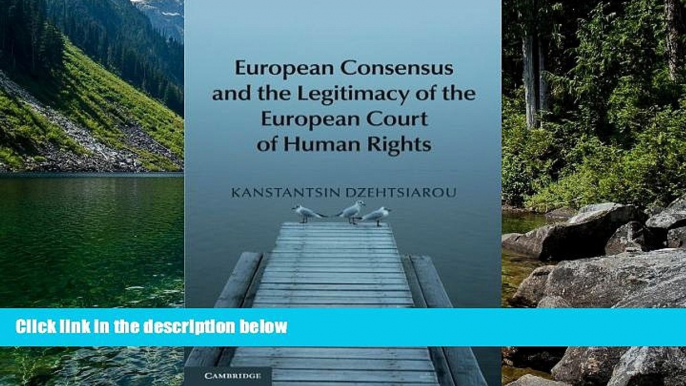 Deals in Books  European Consensus and the Legitimacy of the European Court of Human Rights  READ