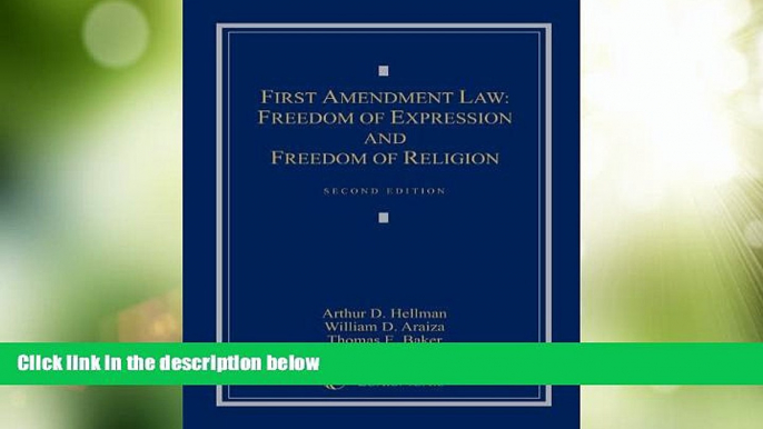 Big Deals  First Amendment Law: Freedom of Expression   Freedom of Religion  Best Seller Books