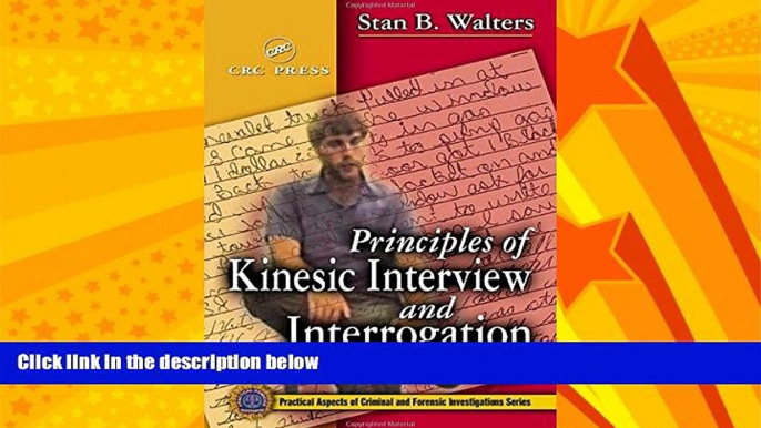 Books to Read  Principles of Kinesic Interview and Interrogation, Second Edition  Best Seller