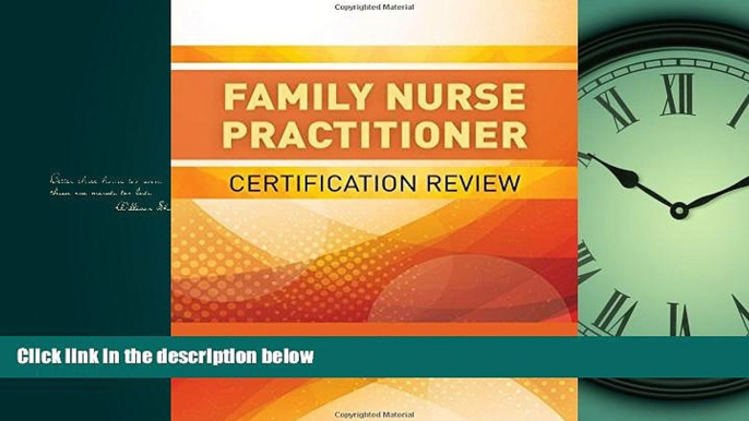 Choose Book Family Nurse Practitioner Certification Review