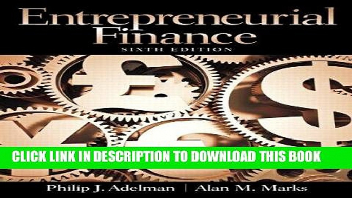 [New] PDF Entrepreneurial Finance (6th Edition) Free Online