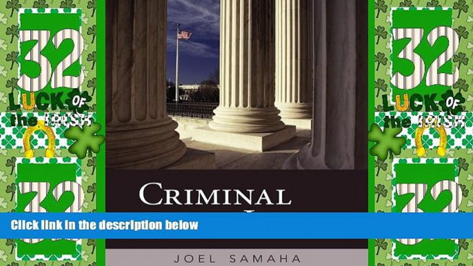 Big Deals  Criminal Law  Full Read Best Seller