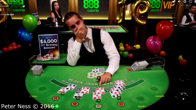 Peter Ness plays blackjack