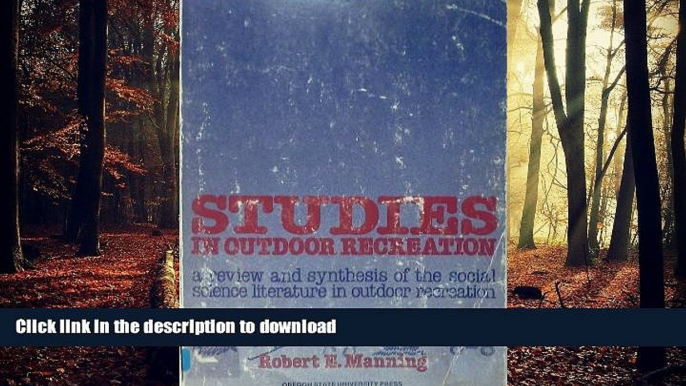 FAVORIT BOOK Studies in Outdoor Recreation READ EBOOK