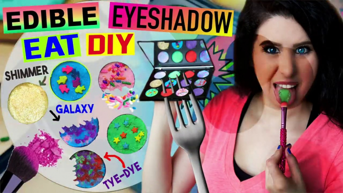 DIY Edible Eyeshadow | EAT Eyeshadow For Lunch | Eatable Makeup | How To Make Tasty Eyeshadow Food!