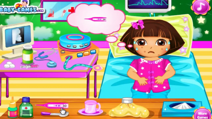 Dora The Explorer Doctor Caring - Baby Dora Doctor Cartoon Game Kids