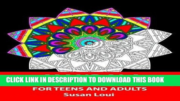 Ebook Mandala: Stress relieving Coloring Book For Teens And Adults: 35 Patterns Mandala Coloring