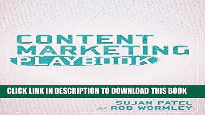 Best Seller Content Marketing Playbook: MASTER THE ART OF CONTENT MARKETING Free Download