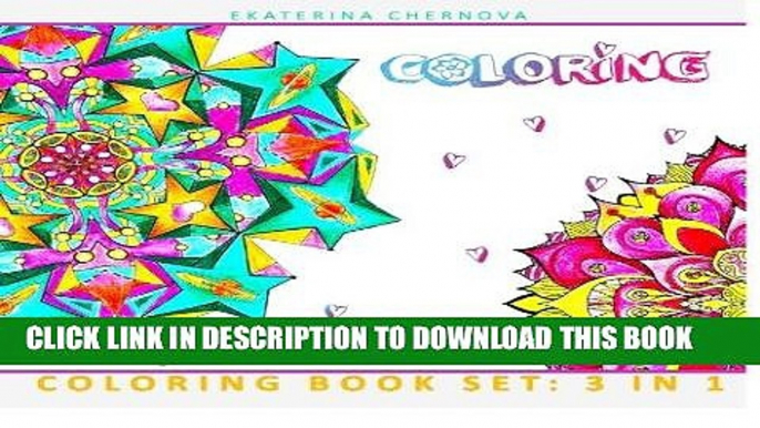 Ebook Coloring Book Set: 3 in 1. Detailed Design And Mandala Coloring Series Book Bundle (Detailed