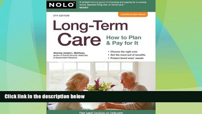 Big Deals  Long-Term Care: How to Plan   Pay for It  Best Seller Books Most Wanted