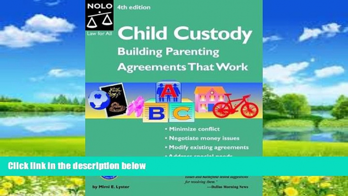 Big Deals  Child Custody: Building Parenting Agreements That Work  Best Seller Books Most Wanted