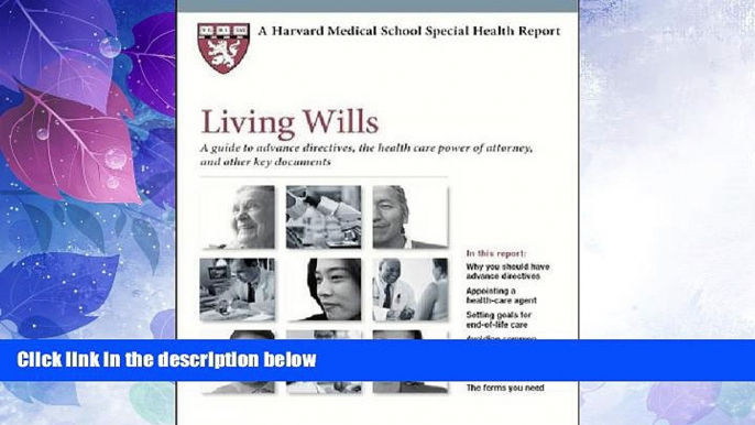 Big Deals  Harvard Medical School Living Wills: A guide to advance directives, health care power