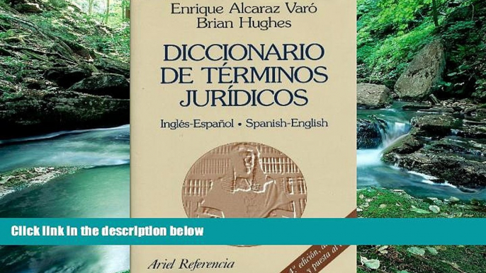 Big Deals  Diccionario De Terminos Juridicos: Ingles-Espanol Spanish-English (Ariel derecho)