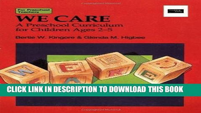 [DOWNLOAD] PDF We Care: A Preschool Curriculum for Children Ages 2-5 (Good Year Book) Collection