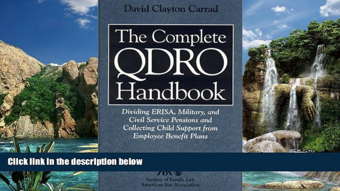 Big Deals  The Complete QDRO Handbook: Dividing ERIA, Miltary, and Civil Service Pensions and