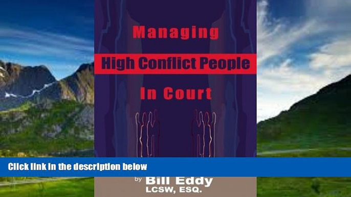 Big Deals  Managing High Conflict People in Court  Best Seller Books Most Wanted