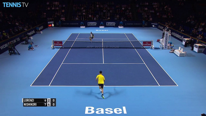 Nishikori Does Everything In Basel Hot Shot