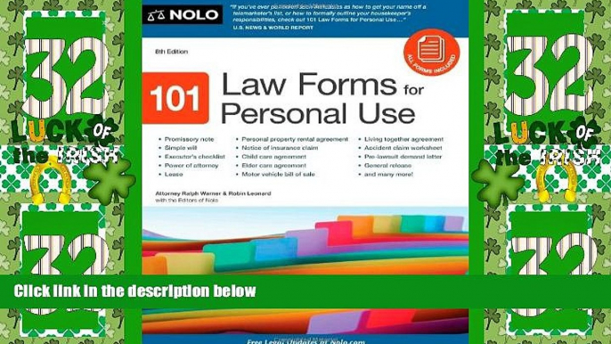 Big Deals  101 Law Forms for Personal Use  Full Read Best Seller