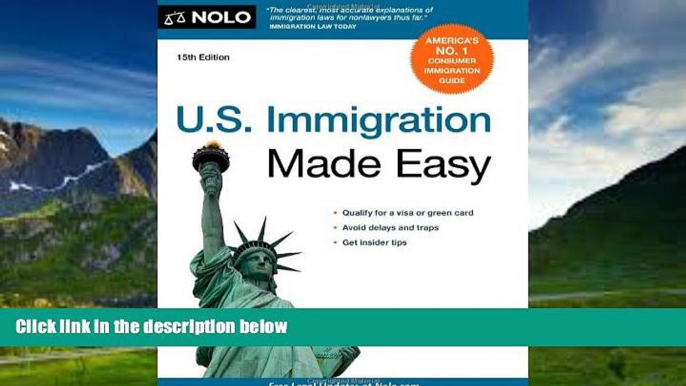 Big Deals  U.S. Immigration Made Easy  Full Ebooks Most Wanted