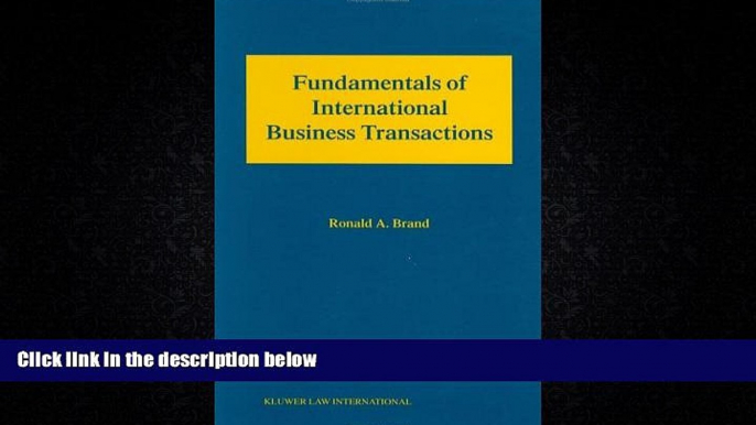 Big Deals  Fundamental International Business Transactions  Best Seller Books Most Wanted