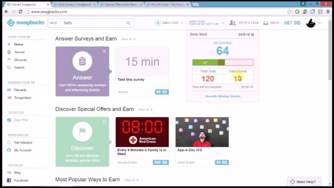 Swagbucks Hack 2016 [Working]