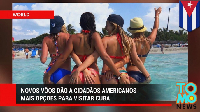 Novos vôos dão a cidadãos americanos mais opções para visitar cuba.