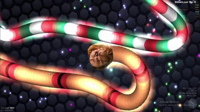 Slither.io Amazing Pro Skill Tiny Trick Slitherio Epic Gameplay!