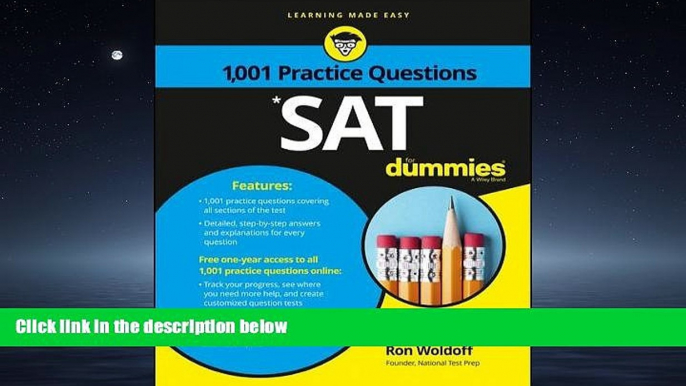 Popular Book 1,001 SAT Practice Problems For Dummies