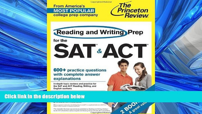 Choose Book Reading and Writing Prep for the SAT   ACT: 2 Books in 1 (College Test Preparation)