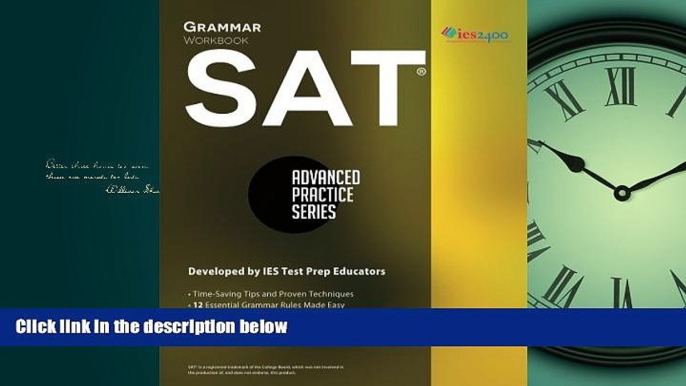 For you SAT Grammar Workbook (Advanced Practice Series) (Volume 2)