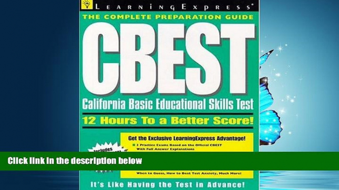 Enjoyed Read CBEST: California Basic Educational Skills Test, Second Edition