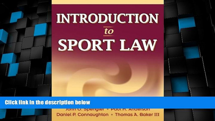 Big Deals  Introduction to Sport Law  Full Read Most Wanted