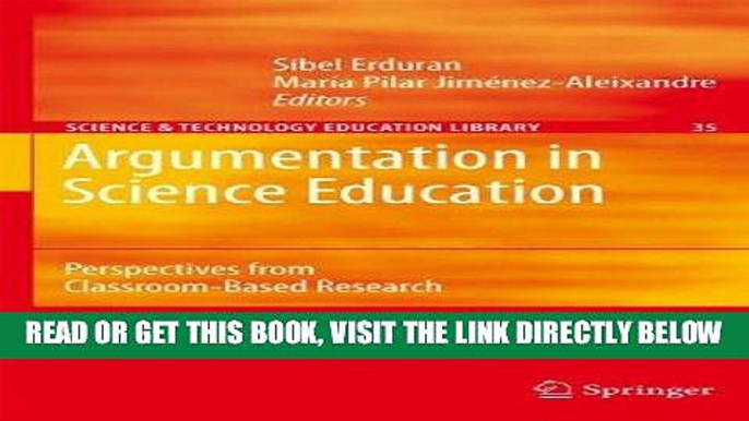 [DOWNLOAD] PDF Argumentation in Science Education: Perspectives from Classroom-Based Research