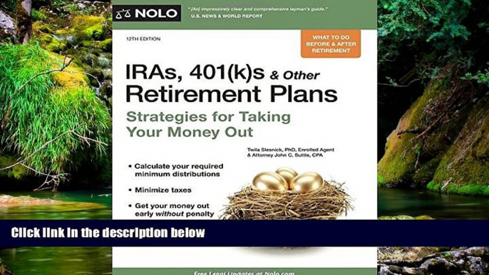 READ FULL  IRAs, 401(k)s   Other Retirement Plans: Strategies for Taking Your Money Out  Premium