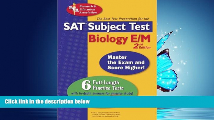 Fresh eBook SAT Subject Testâ„¢: Biology E/M w/CD (SAT PSAT ACT (College Admission) Prep)