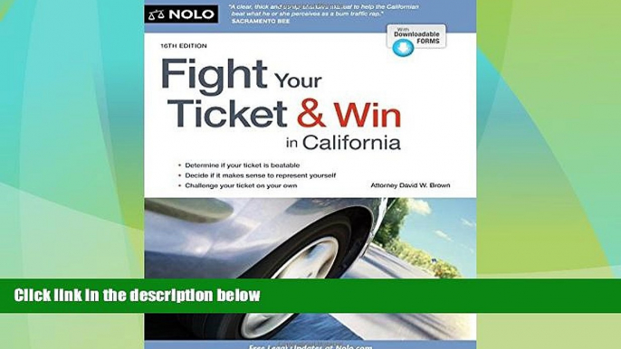 Must Have PDF  Fight Your Ticket   Win in California  Best Seller Books Most Wanted