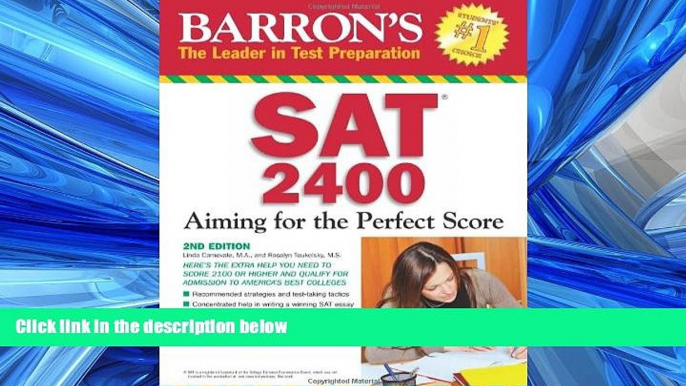 Online eBook Barron s SAT 2400: Aiming for the Perfect Score