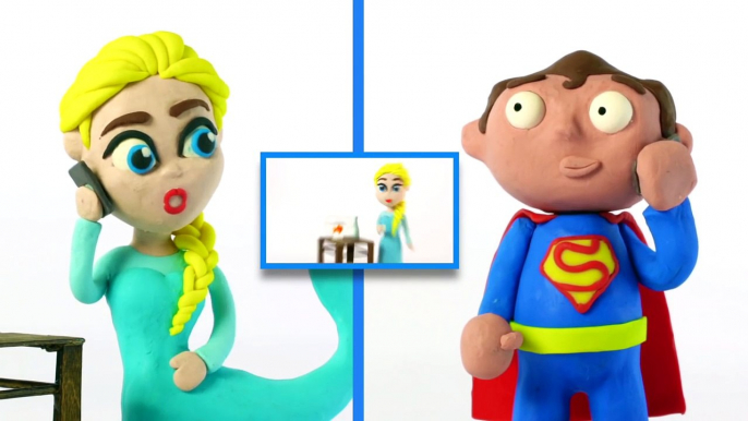 Hulk Superheroes in Real Life DRINKS FROM A TOILET Play doh stop motion movie